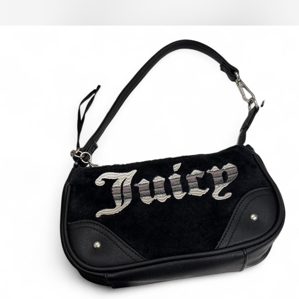 NEW Juicy Couture Black and Silver Shoulder Bag